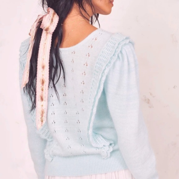 LoveShackFancy Sweaters - NWT LoveShackFancy Jasmine Pullover Sweater